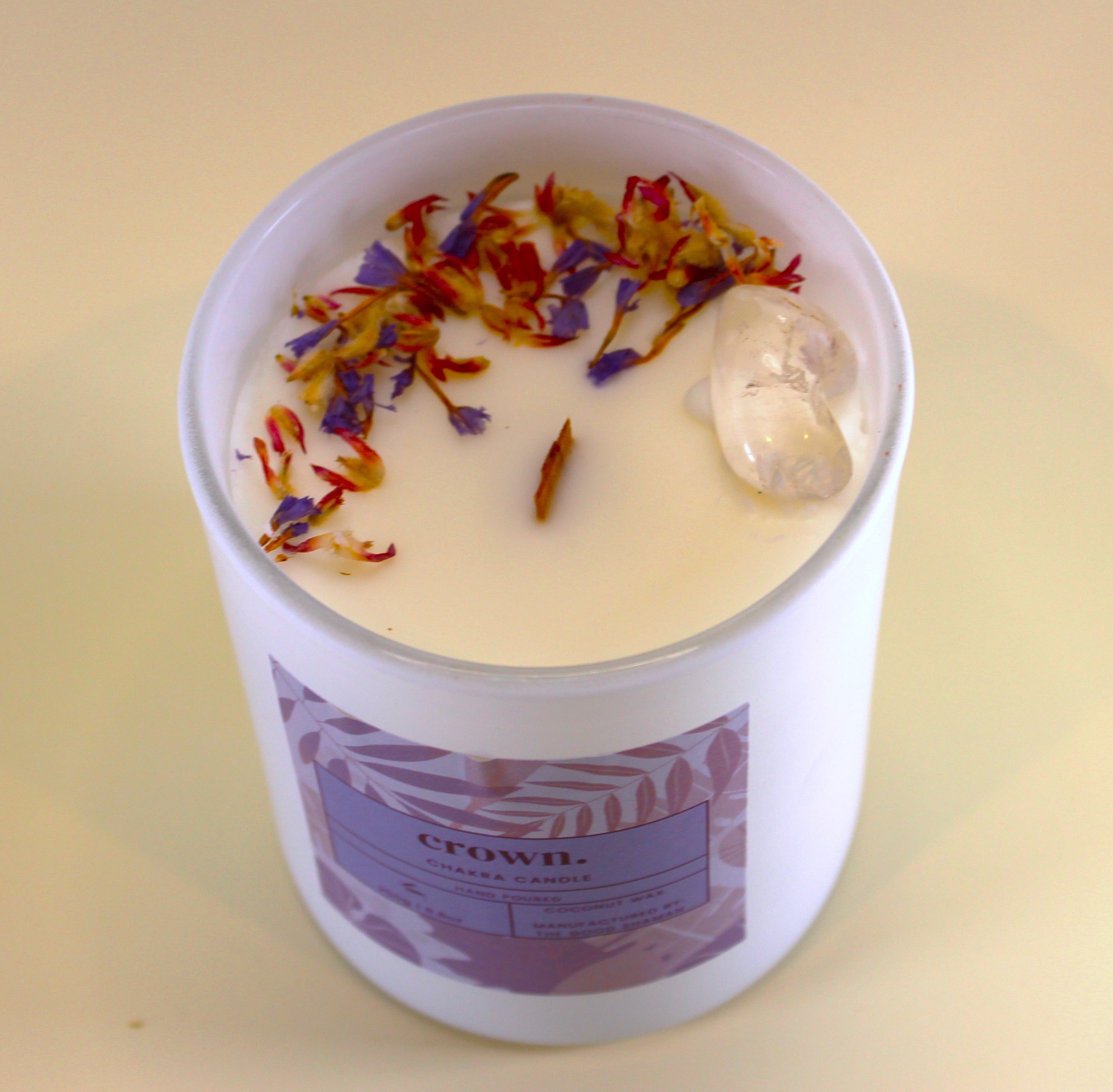 Crown Chakra Luxe Natural Coconut Wax Scented Candle by The Good Shaman