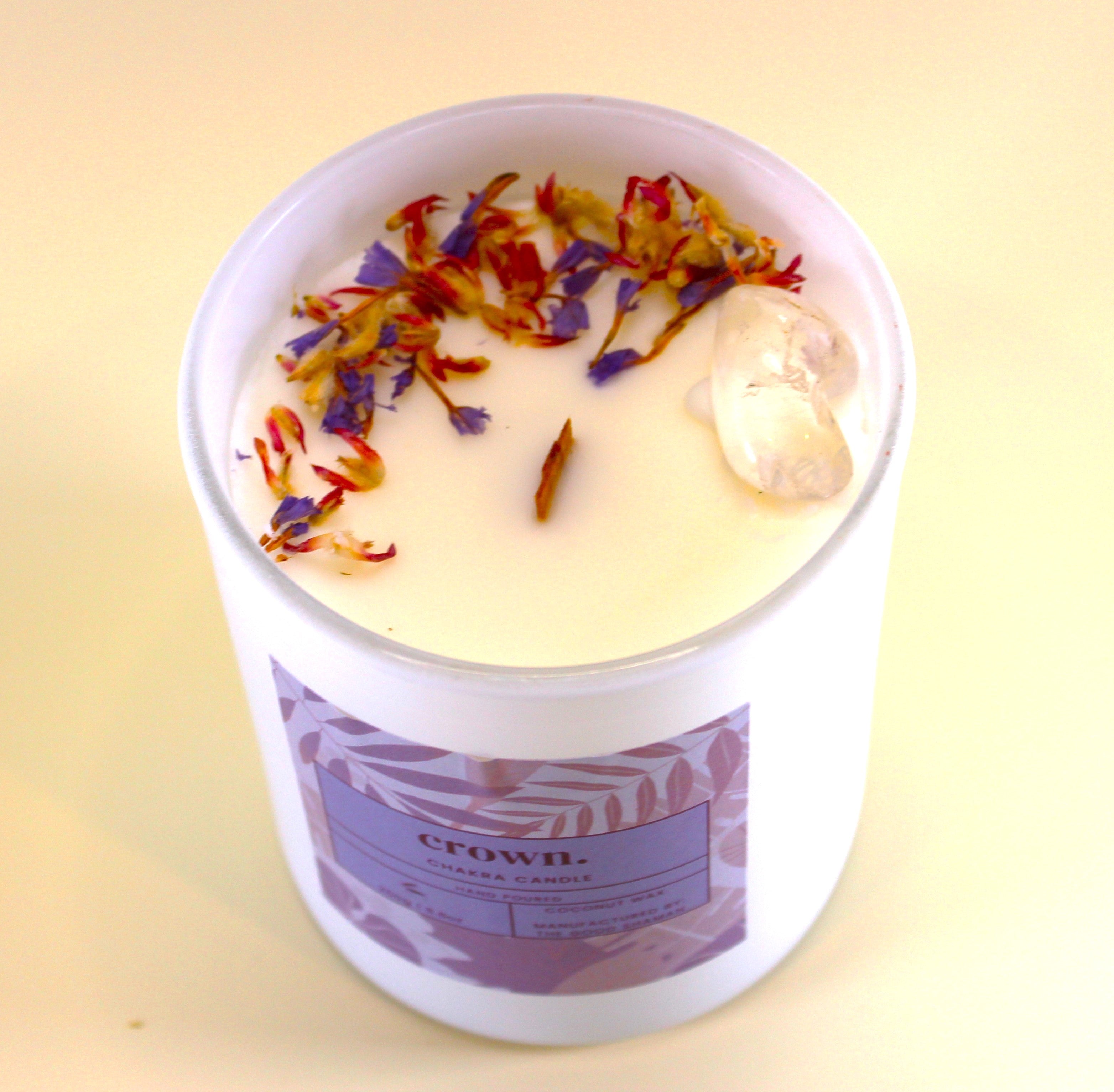 Crown Chakra Luxe Natural Coconut Wax Scented Candle by The Good Shaman