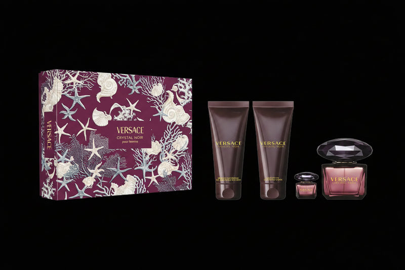 Crystal Noir By Versace For Women 4Pcs Set EDP Spray by perfumesandrea