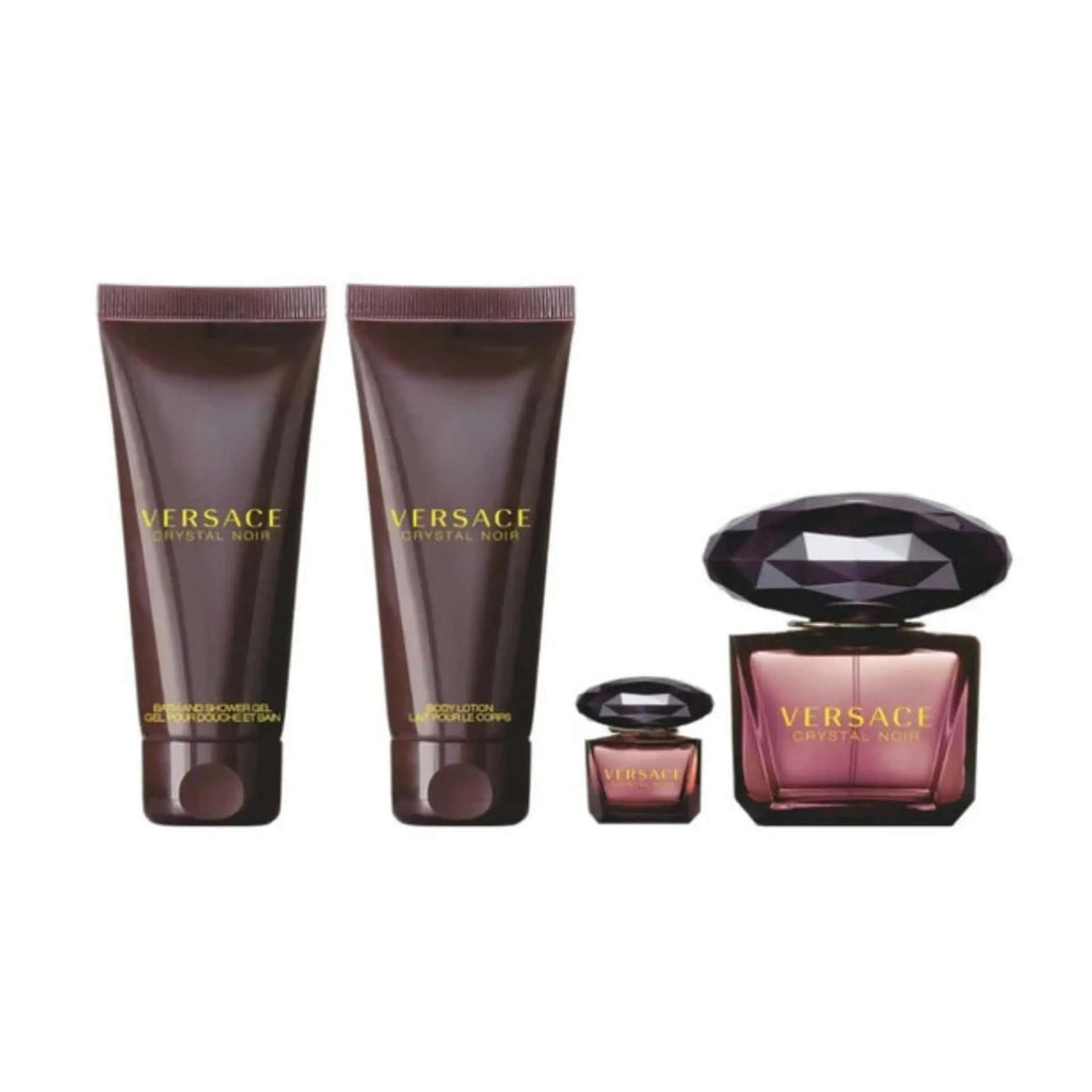 Crystal Noir By Versace For Women 4Pcs Set EDP Spray by perfumesandrea