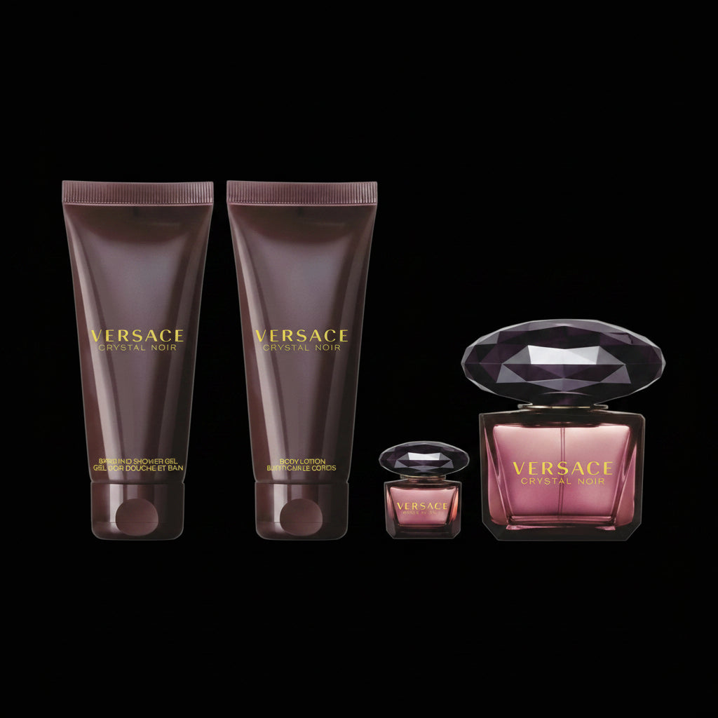 Crystal Noir By Versace For Women 4Pcs Set EDP Spray by perfumesandrea