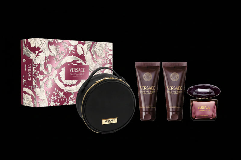 Crystal Noir By Versace For Women 4Pcs Set EDP Spray by perfumesandrea