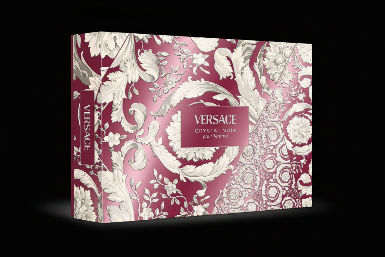 Crystal Noir By Versace For Women 4Pcs Set EDP Spray by perfumesandrea