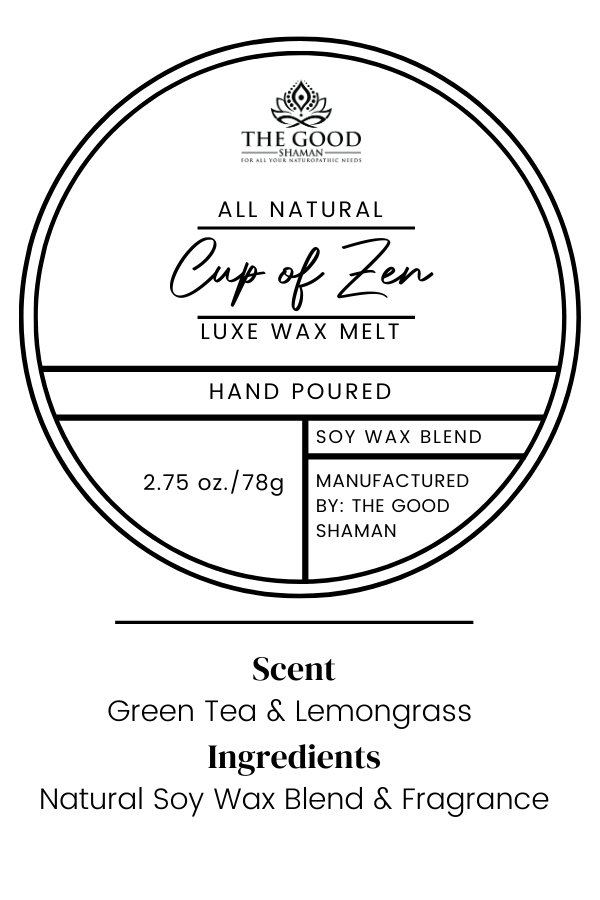Cup of Zen - Luxe Hand-Poured Natural Soy Wax Melts by The Good Shaman
