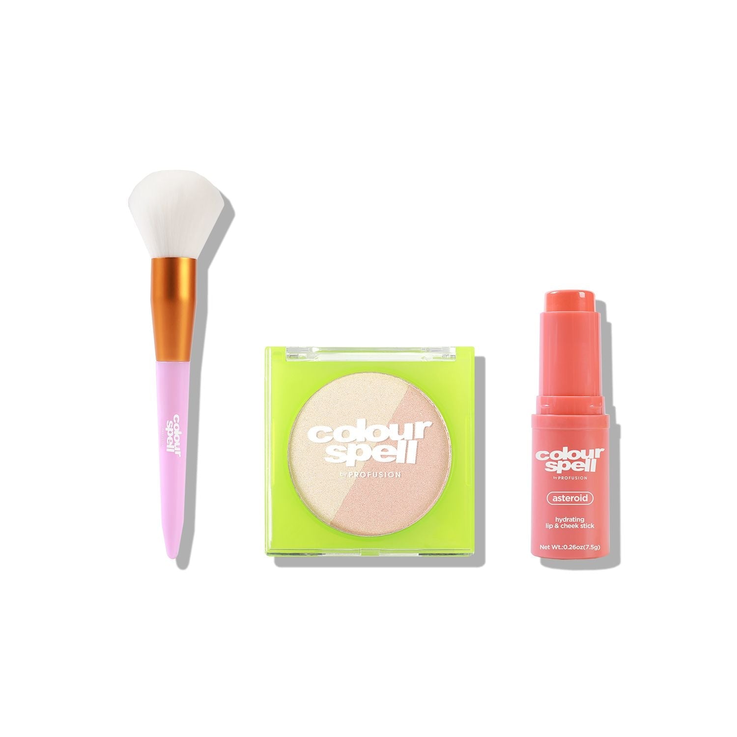 #Glowup Collection- Highlight, Blush & Brush by ColourSpell