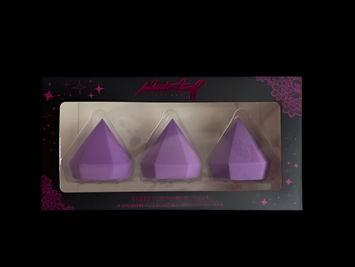 Ashunta Sheriff Beauty Diamond Sponge 3 pc set by Ashunta Sheriff Beauty