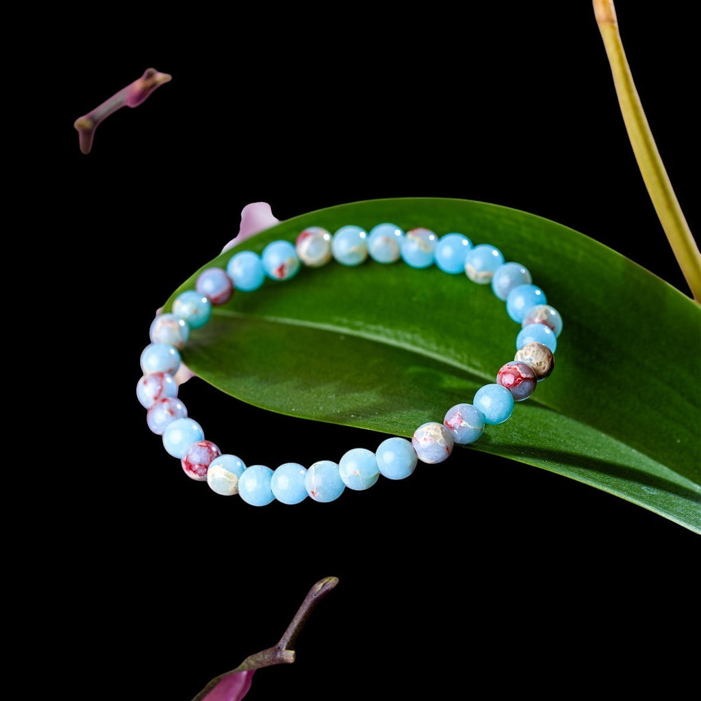 Empath’s Shield – Aqua Terra Jasper Bracelet | 6mm by Conscious Items