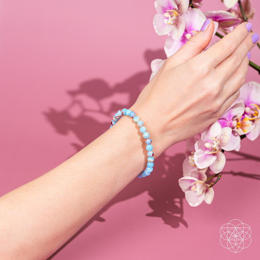 Empath’s Shield – Aqua Terra Jasper Bracelet | 6mm by Conscious Items
