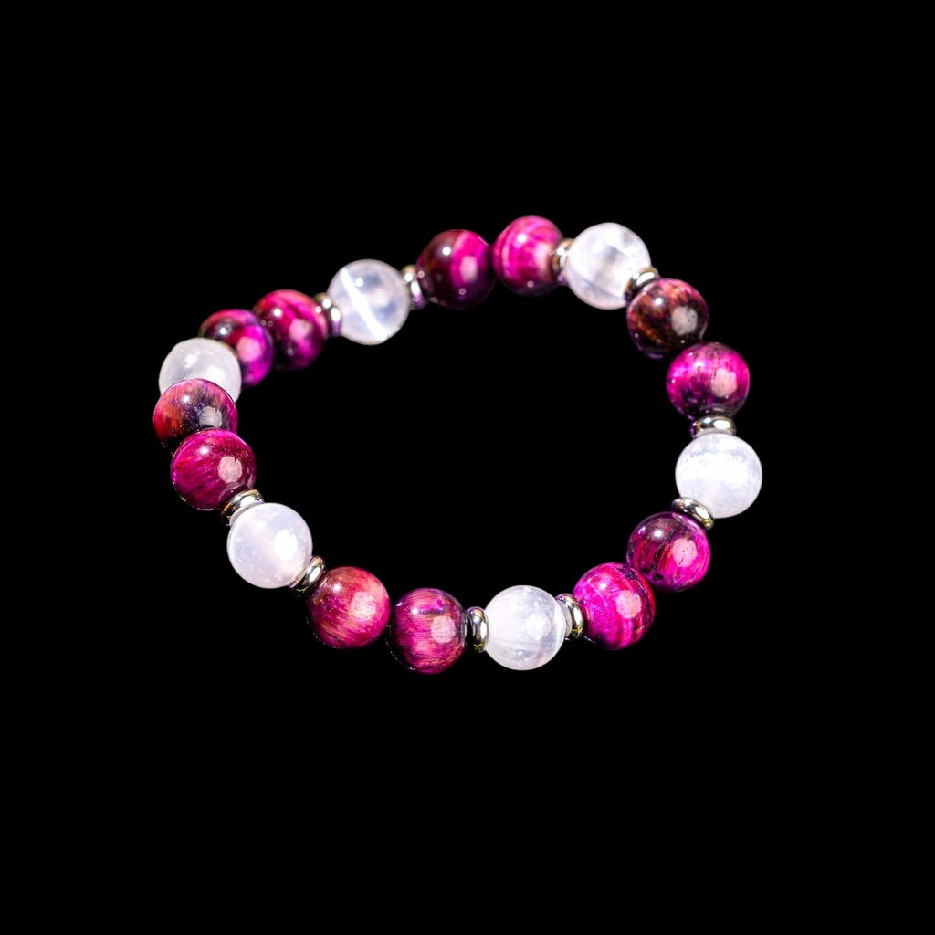 Shape Your Future – Pink Galaxy Tiger’s Eye Bracelet by Conscious Items