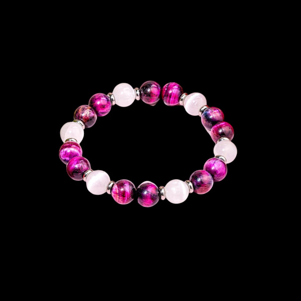 Shape Your Future – Pink Galaxy Tiger’s Eye Bracelet by Conscious Items