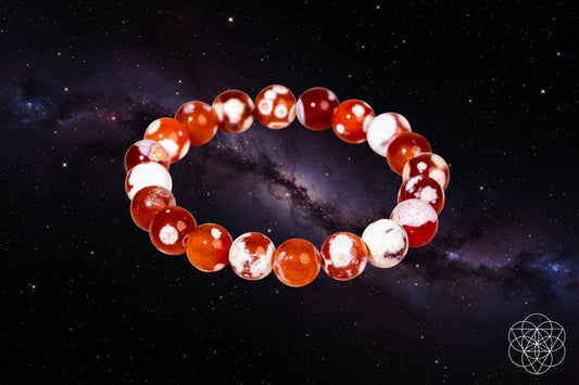 Feminine Force – Carnelian Orca Agate Bracelet by Conscious Items