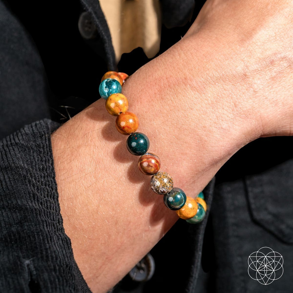 Quiet My Mind – Ocean Jasper Bracelet by Conscious Items