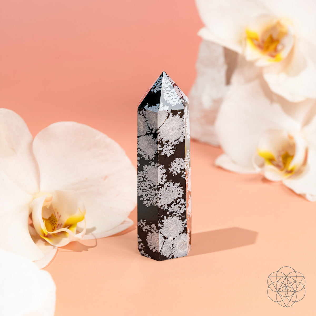 Spiritual Bodyguard - Snowflake Obsidian Point by Conscious Items