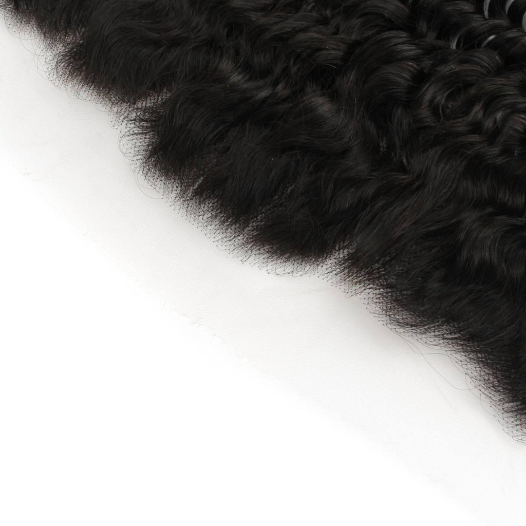 Deep Wave 13x4 HD Lace Human Hair Frontal by Private Label