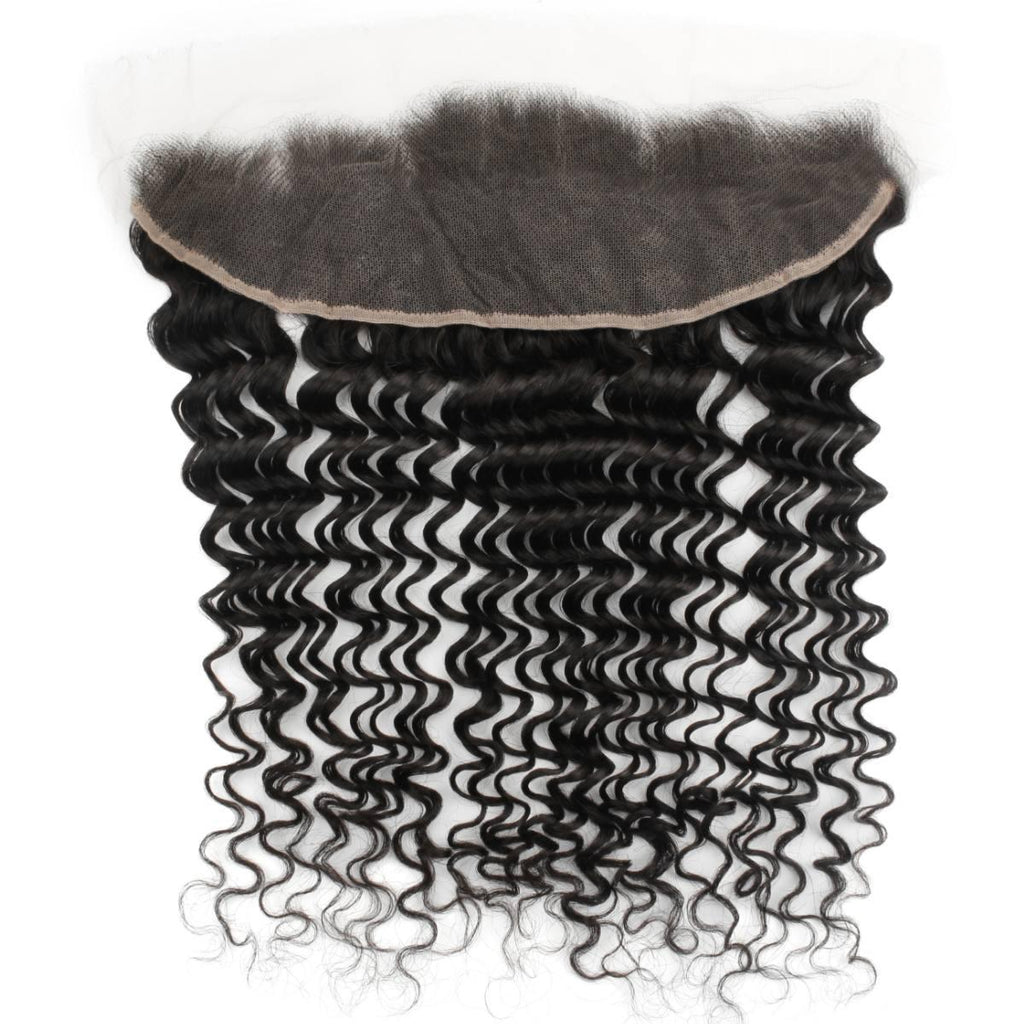 Deep Wave 13x4 HD Lace Human Hair Frontal by Private Label