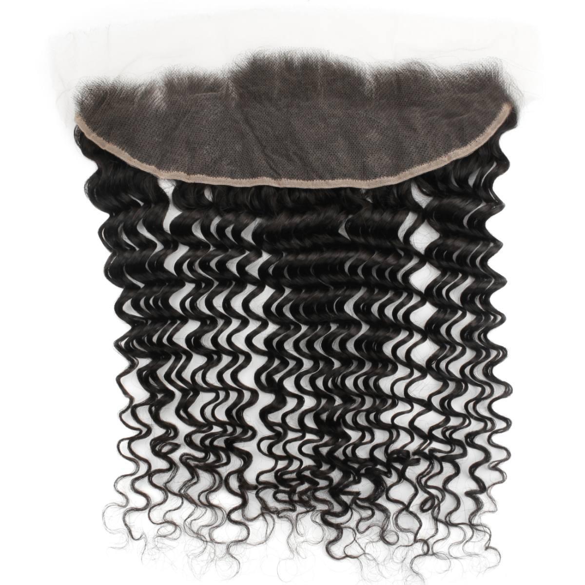 Deep Wave 13x4 HD Lace Human Hair Frontal by Private Label