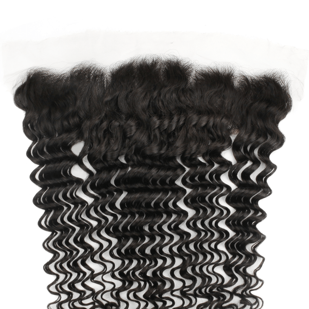 Deep Wave 13x4 HD Lace Human Hair Frontal by Private Label