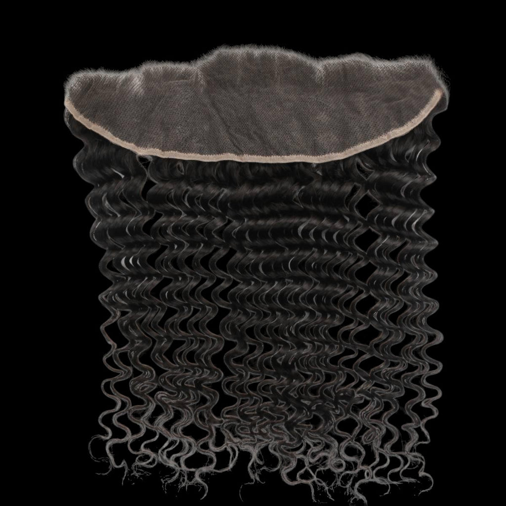 Deep Wave 13x4 HD Lace Human Hair Frontal by Private Label