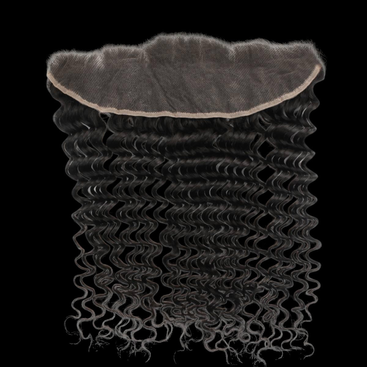Deep Wave 13x4 HD Lace Human Hair Frontal by Private Label