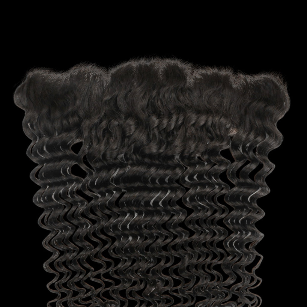 Deep Wave 13x4 HD Lace Human Hair Frontal by Private Label