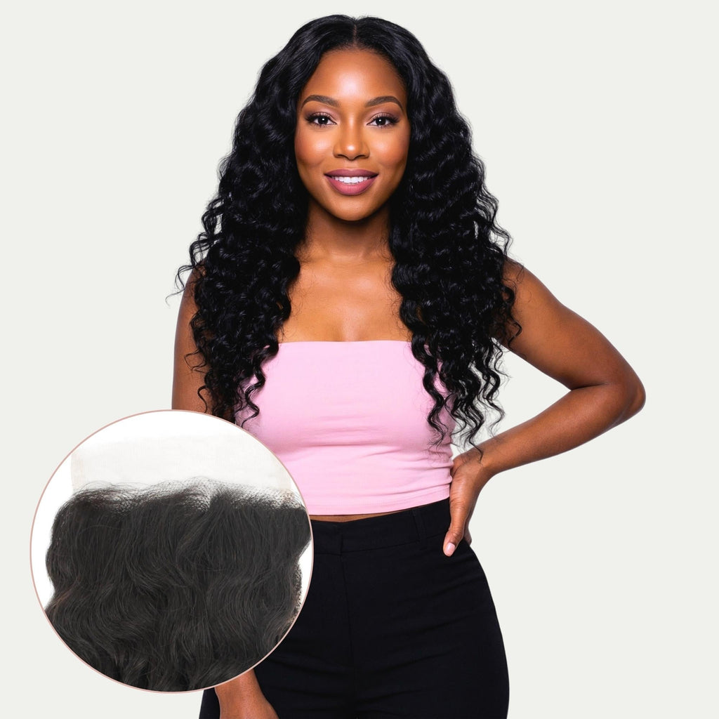 Deep Wave 4x4 HD Lace Human Hair Closure by Private Label