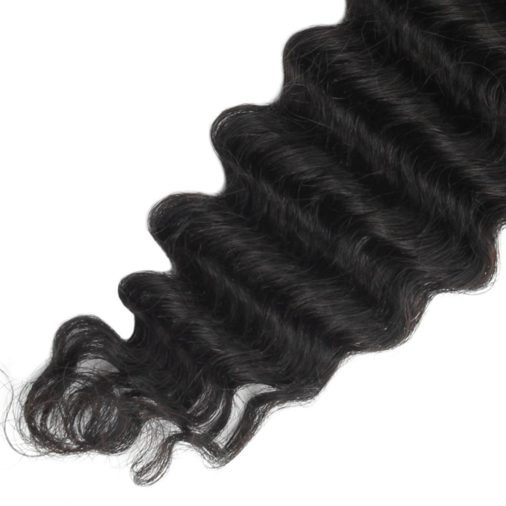 Deep Wave 4x4 HD Lace Human Hair Closure by Private Label