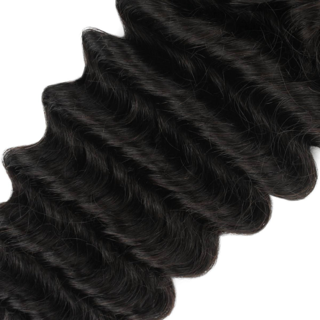 Deep Wave 4x4 HD Lace Human Hair Closure by Private Label