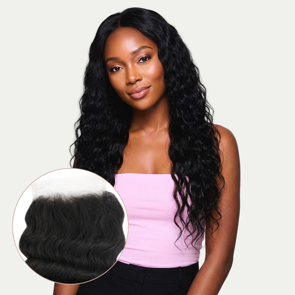 Deep Wave 4x4 Transparent Lace Human Hair Closure by Private Label