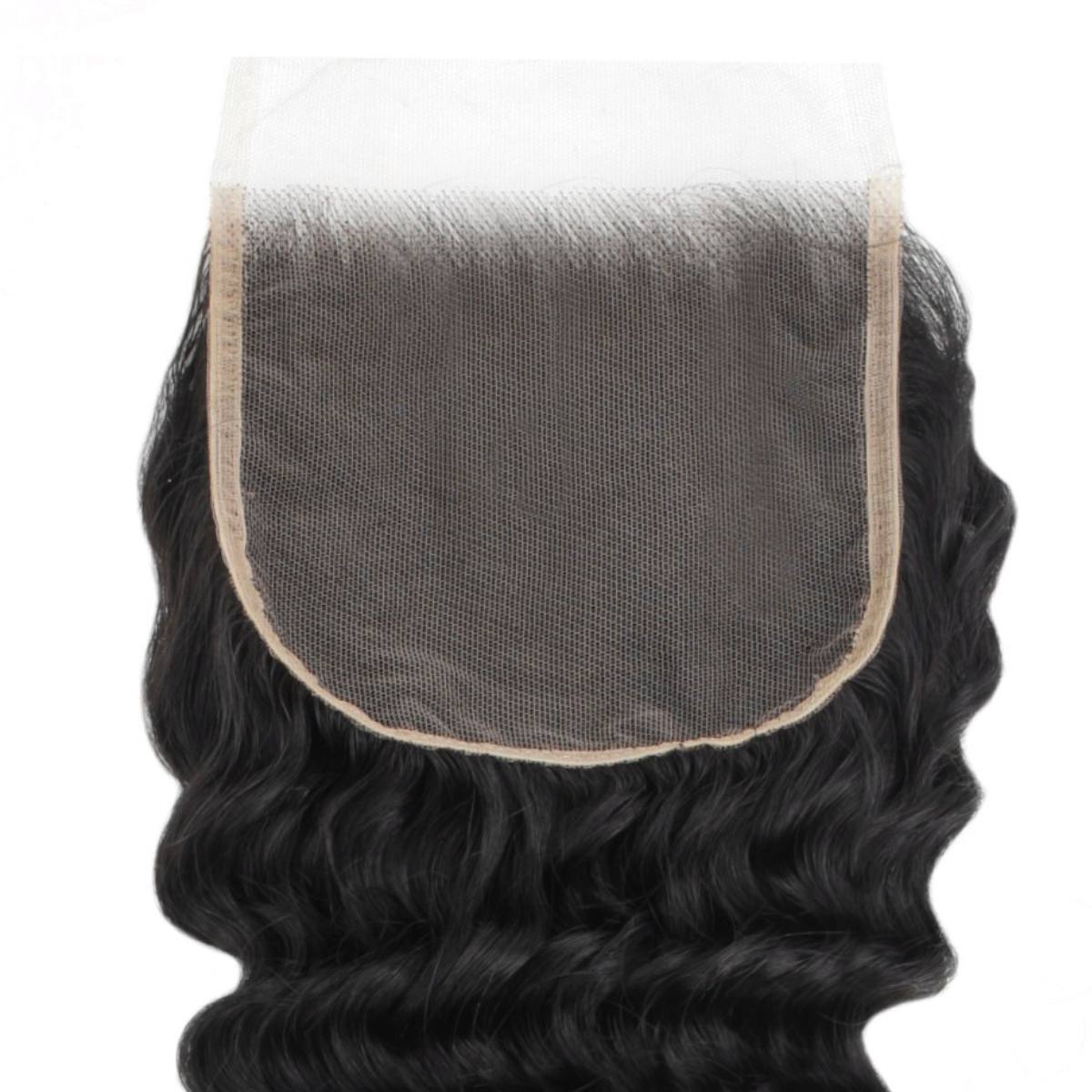 Deep Wave 5x5 Transparent Lace Human Hair Closure by Private Label