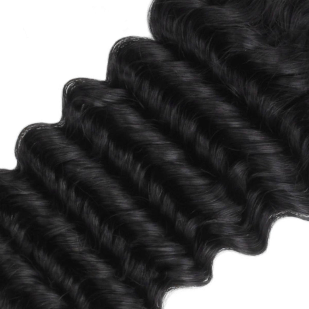 Deep Wave 5x5 Transparent Lace Human Hair Closure by Private Label