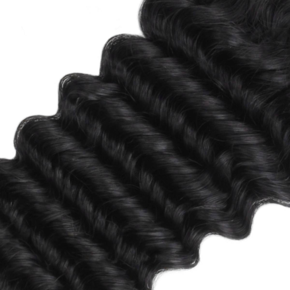 Deep Wave 5x5 Transparent Lace Human Hair Closure by Private Label