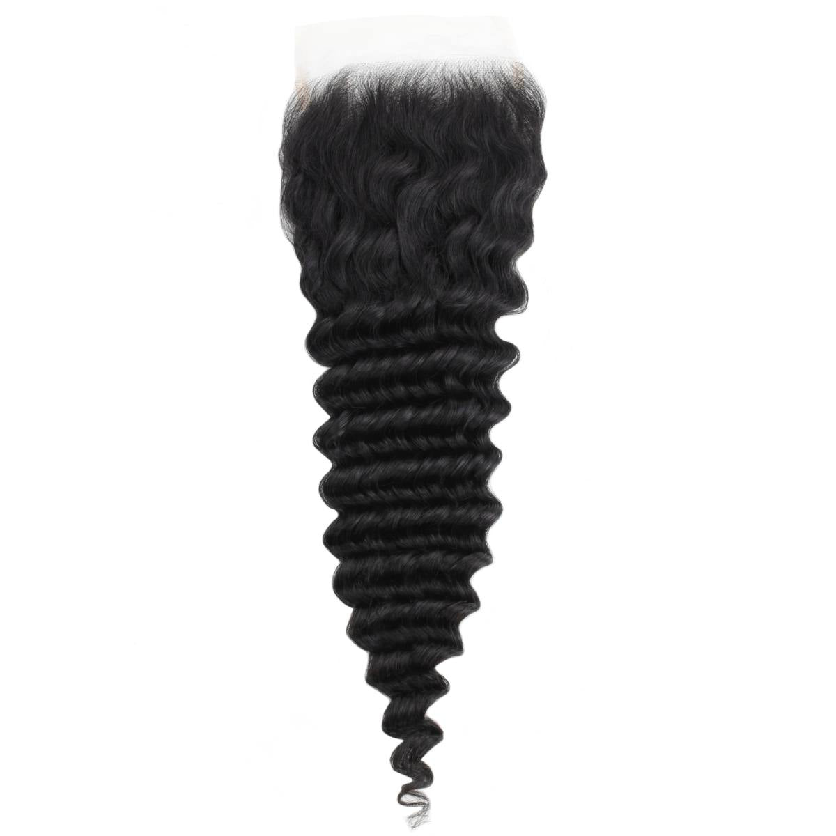 Deep Wave 5x5 Transparent Lace Human Hair Closure by Private Label