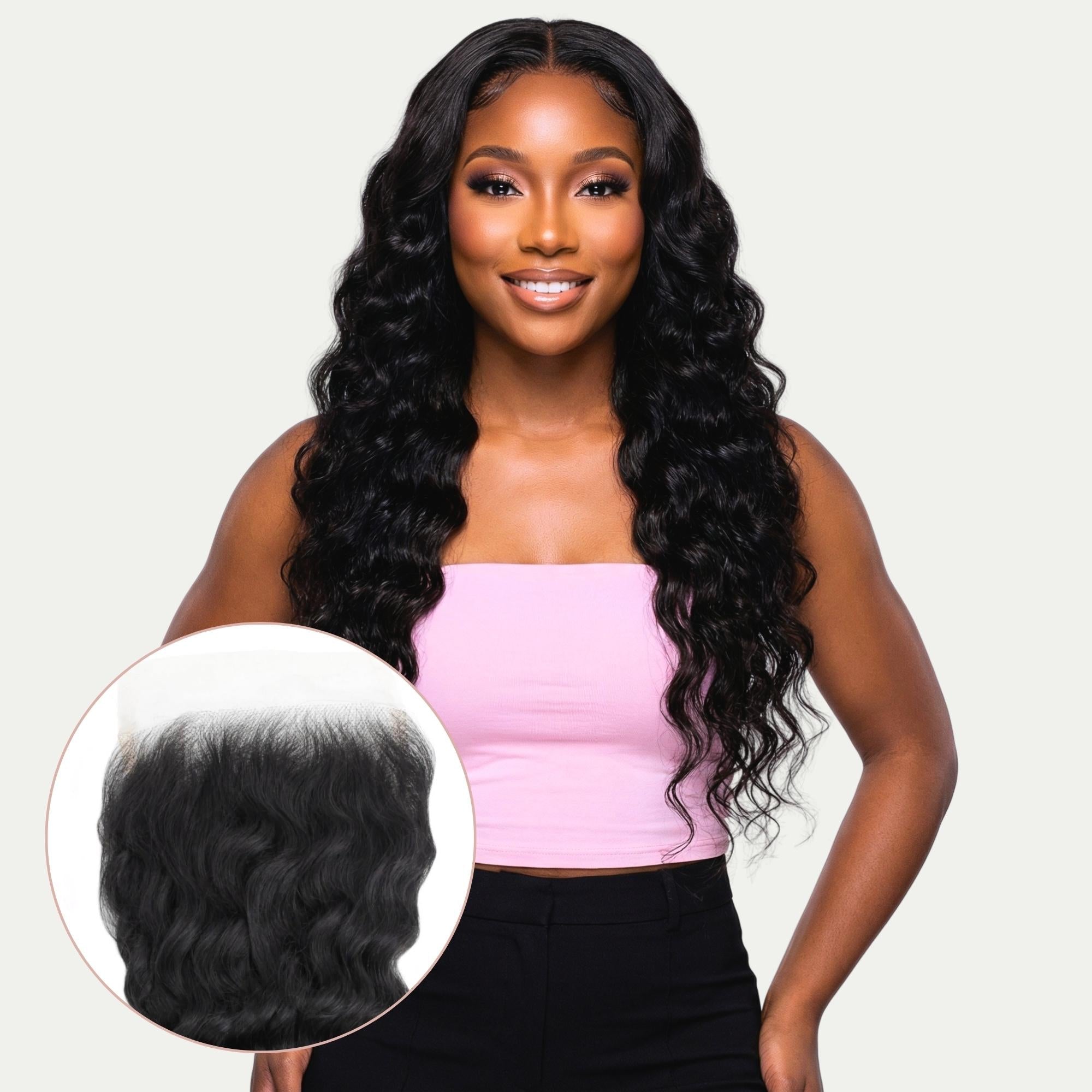 Deep Wave 5x5 Transparent Lace Human Hair Closure by Private Label