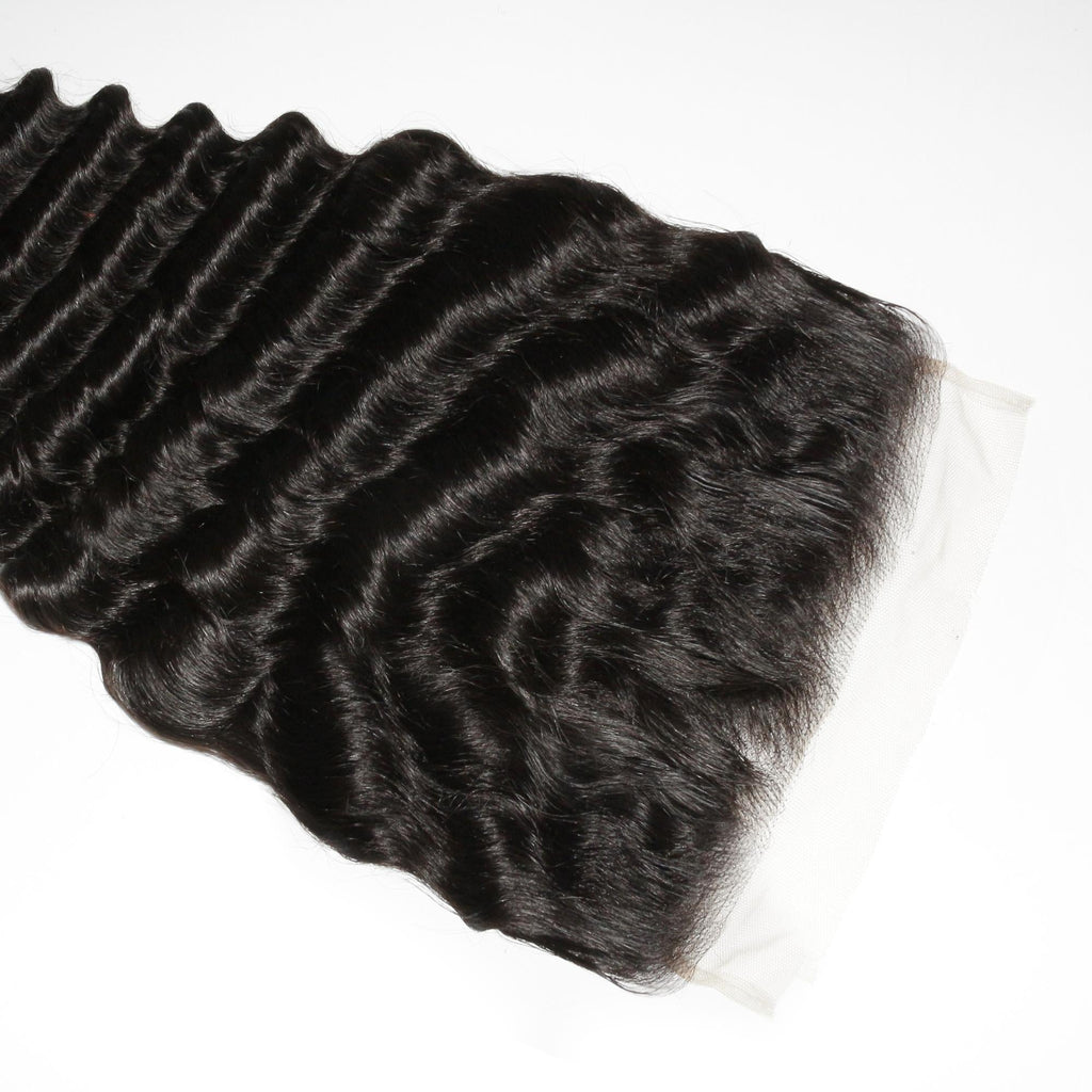 Deep Wave 7x7 HD Lace Human Hair Closure by Private Label