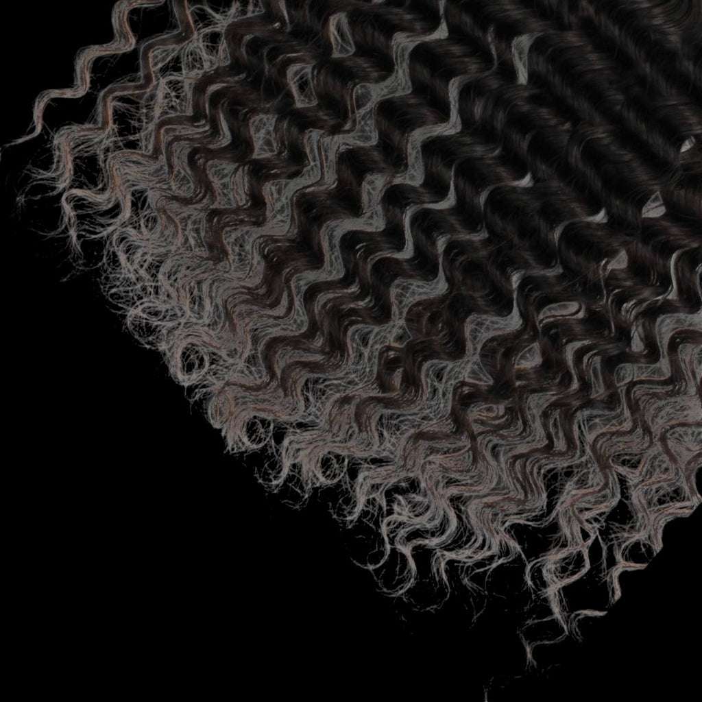 Deep Wave 13x4 Transparent Lace Human Hair Frontal by Private Label