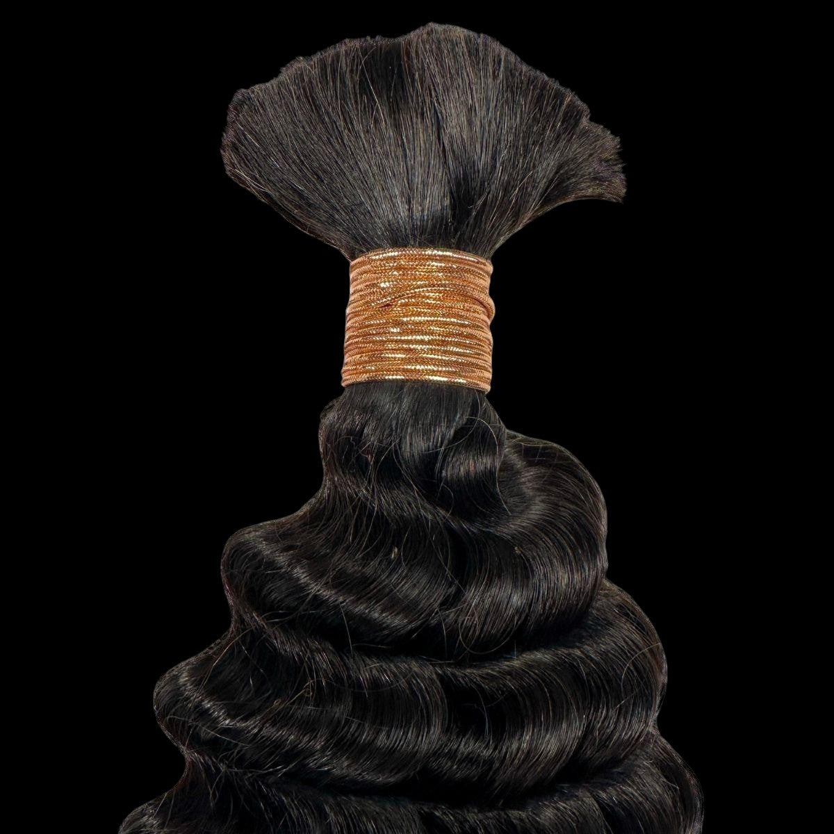 Deep Wave Bulk 100% Human Braiding Hair by Private Label
