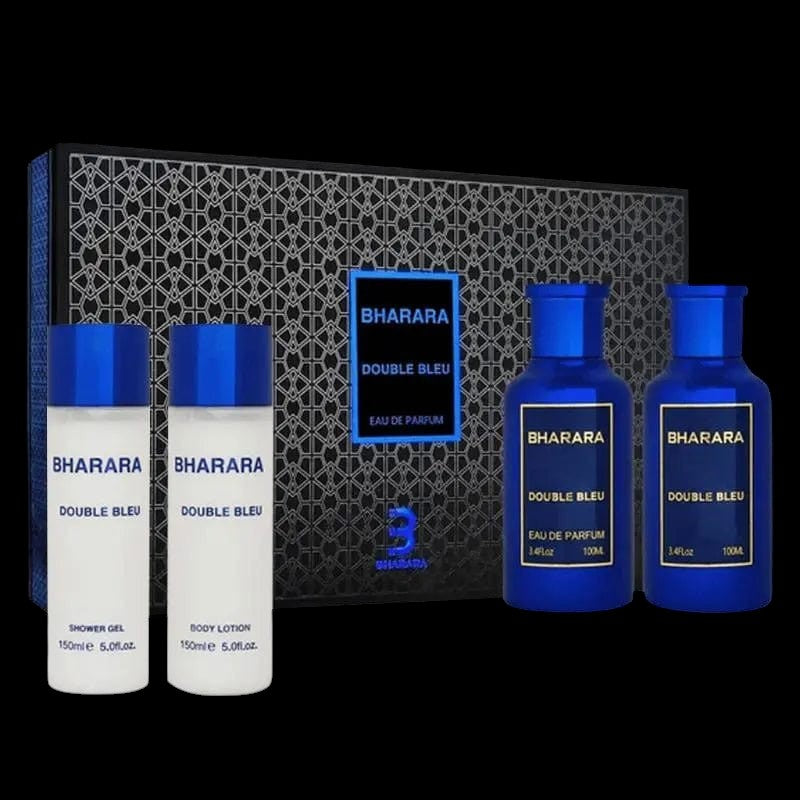 Double Bleu By Bharara For Men (4Pc Gift Set) by perfumesandrea