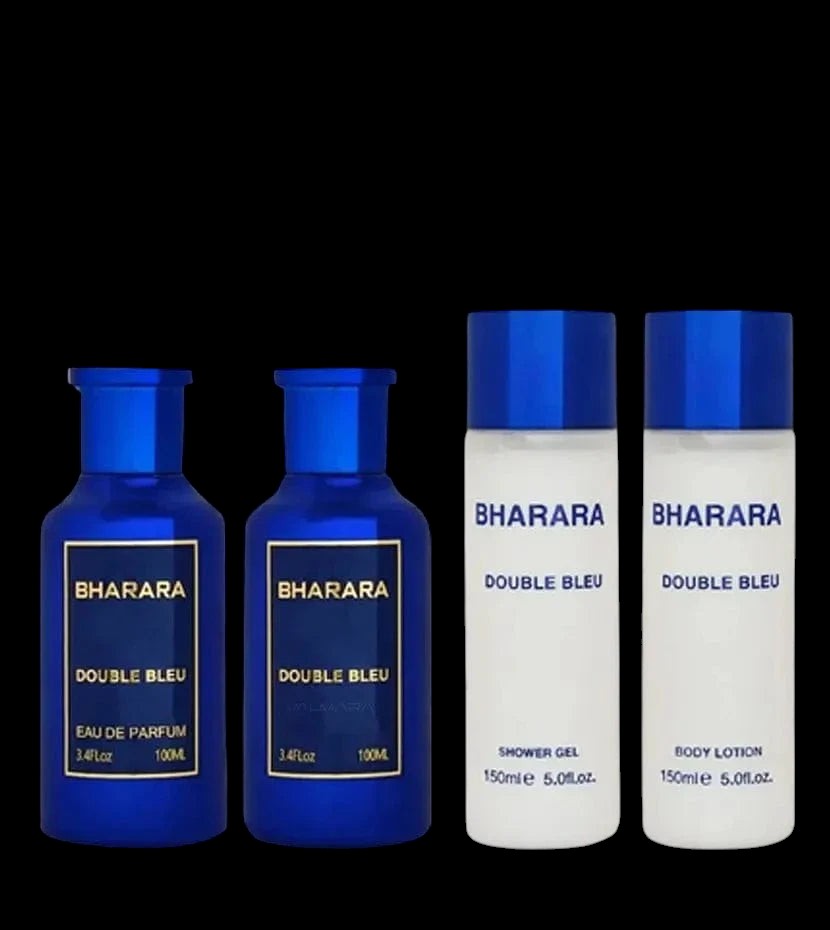 Double Bleu By Bharara For Men (4Pc Gift Set) by perfumesandrea