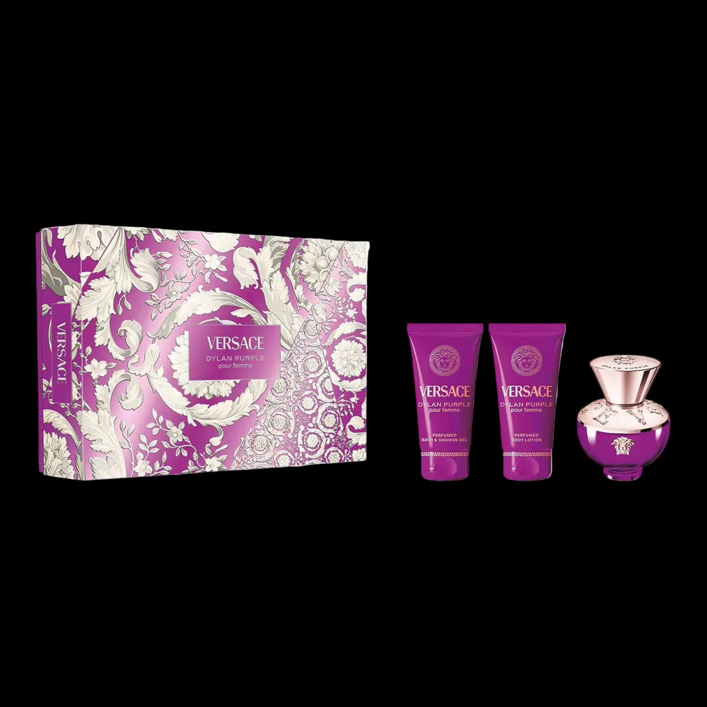 Dylan Purple By Versace For Women 3Pcs Set EDP Spray (1.7oz) by perfumesandrea