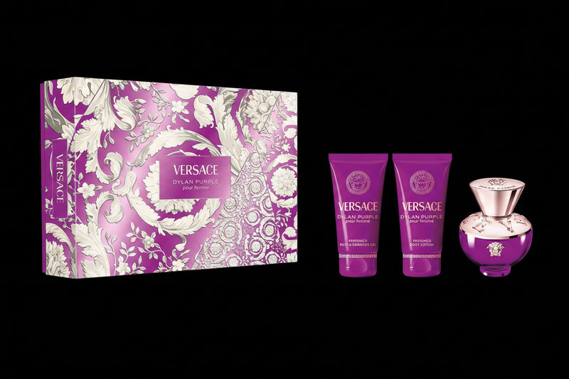 Dylan Purple By Versace For Women 3Pcs Set EDP Spray (1.7oz) by perfumesandrea