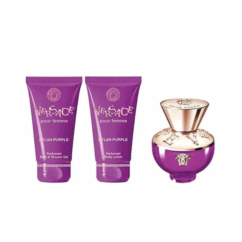 Dylan Purple By Versace For Women 3Pcs Set EDP Spray (1.7oz) by perfumesandrea