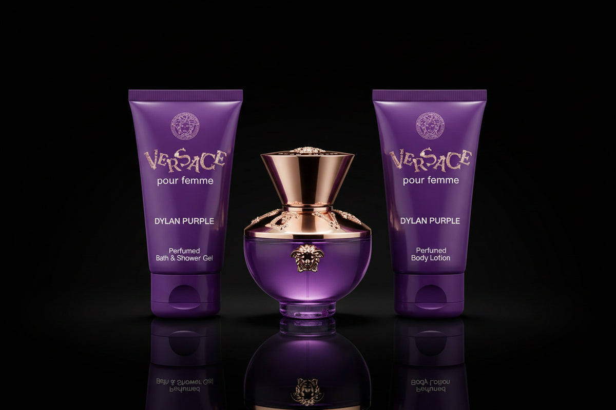 Dylan Purple By Versace For Women 3Pcs Set EDP Spray (1.7oz) by perfumesandrea