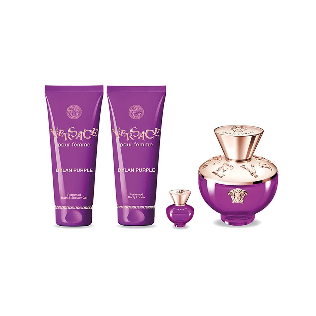 Dylan Purple By Versace For Women 4Pcs Set EDP Spray by perfumesandrea