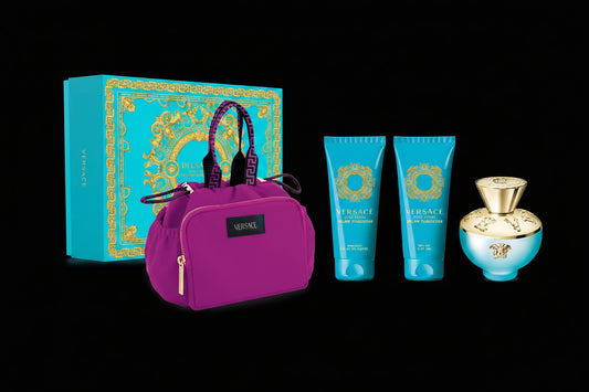 Dylan Turquoise By Versace For Women 4Pcs Set EDT Spray by perfumesandrea