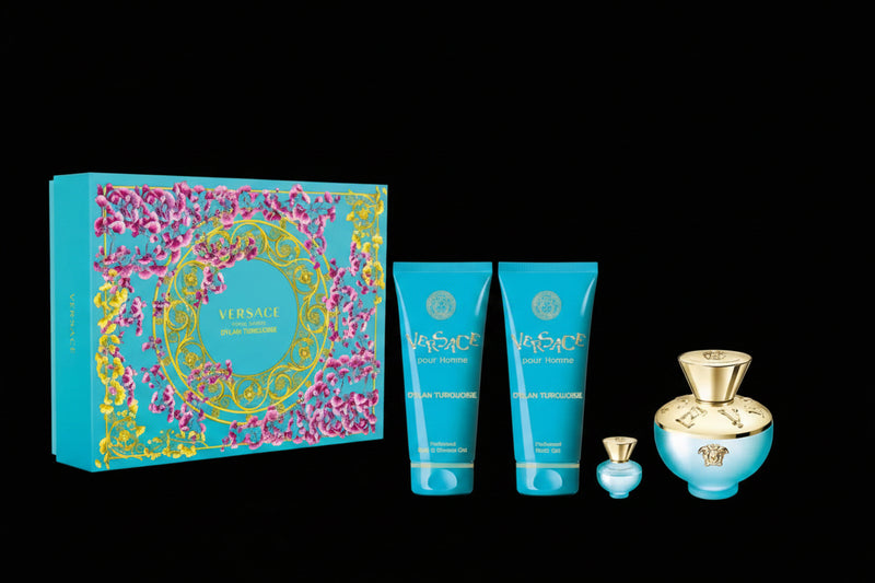 Dylan Turquoise By Versace For Women 4Pcs Set EDT Spray by perfumesandrea