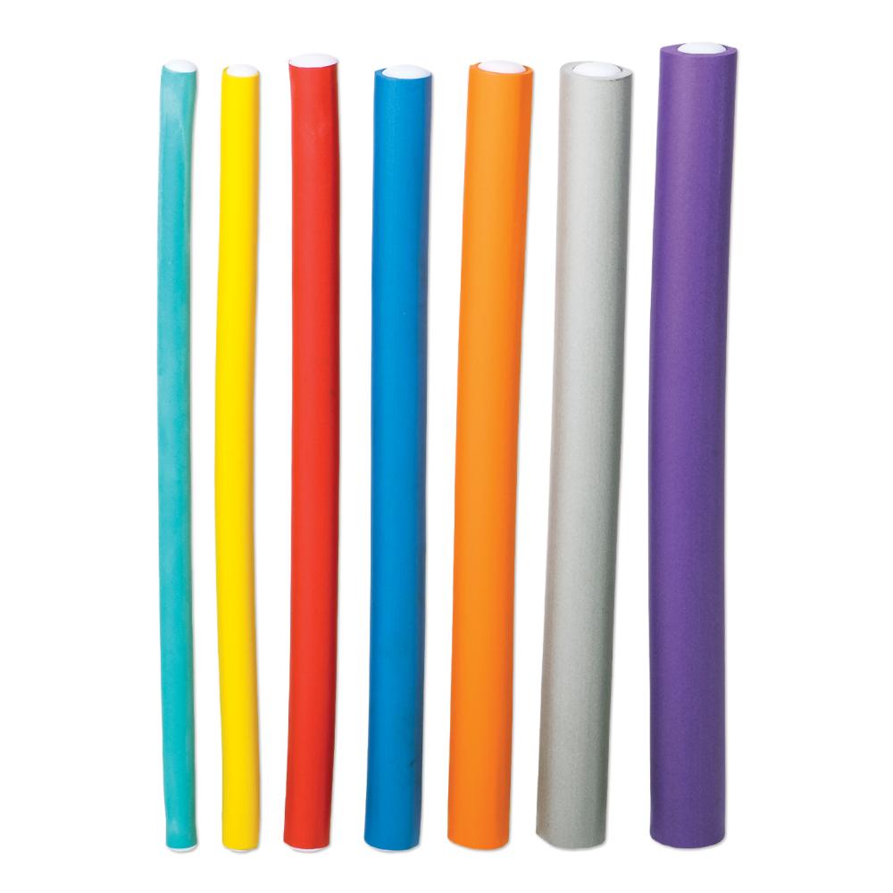 Perm Rods - Rubber Rods Set - Assorted Sizes by Beauty Supply 123 Outlet