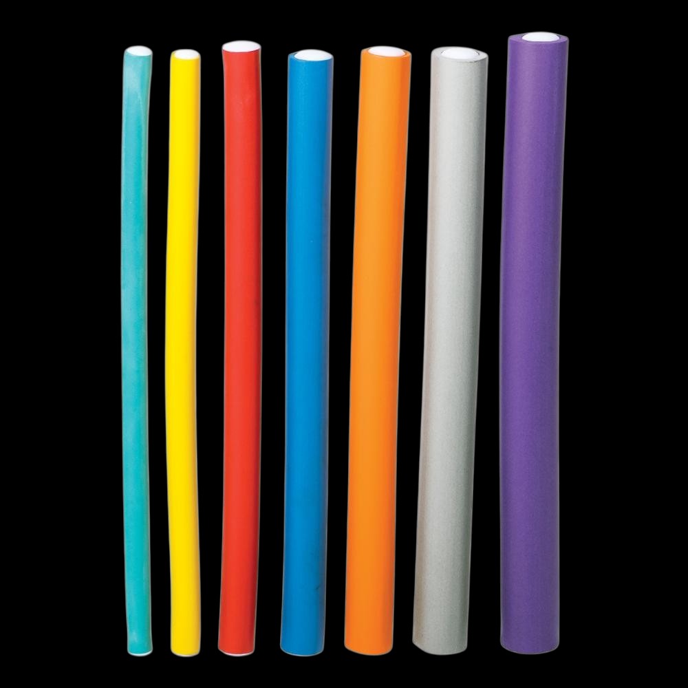 Perm Rods - Rubber Rods Set - Assorted Sizes by Beauty Supply 123 Outlet