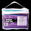 Perm Rods - Rubber Rods Set - Assorted Sizes by Beauty Supply 123 Outlet