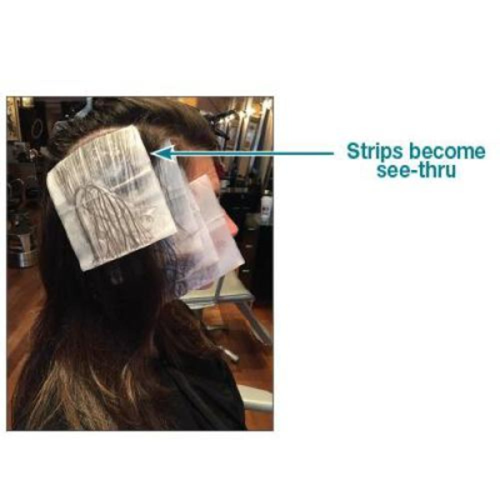 Eco-Wraps See-Through Degradable Highlighting Strips - 200 Sheets by Beauty Supply 123 Outlet