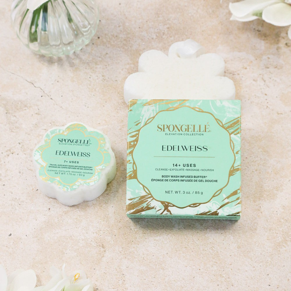 Edelweiss Body & Travel Buffer Set by Spongellé